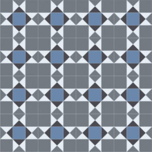 Trend Tex Victorian Mosaic Blue